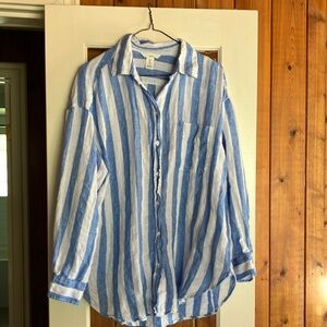 H&M Oversized Linen Shirt